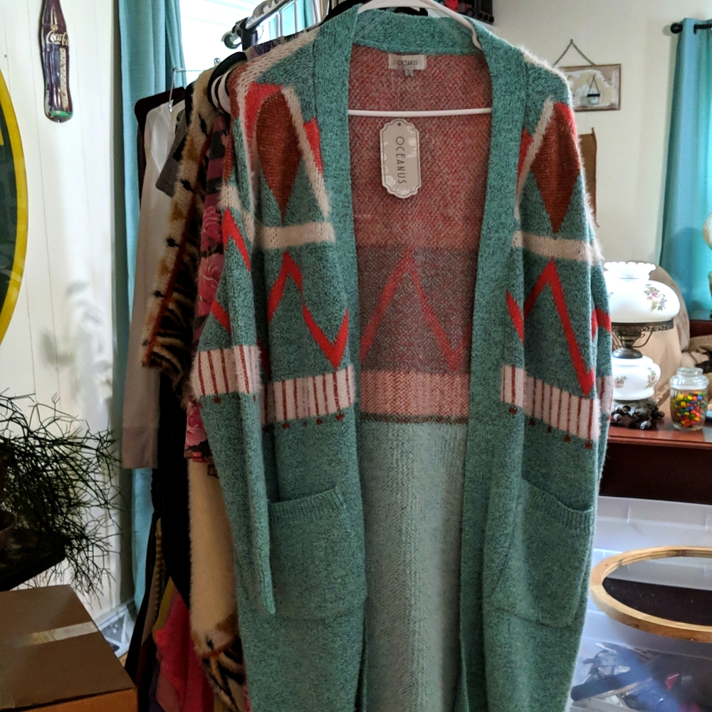 Oceanus Long Cardigan
